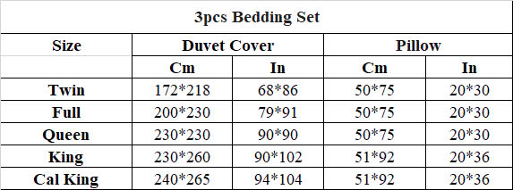 3pcs Bedding Set