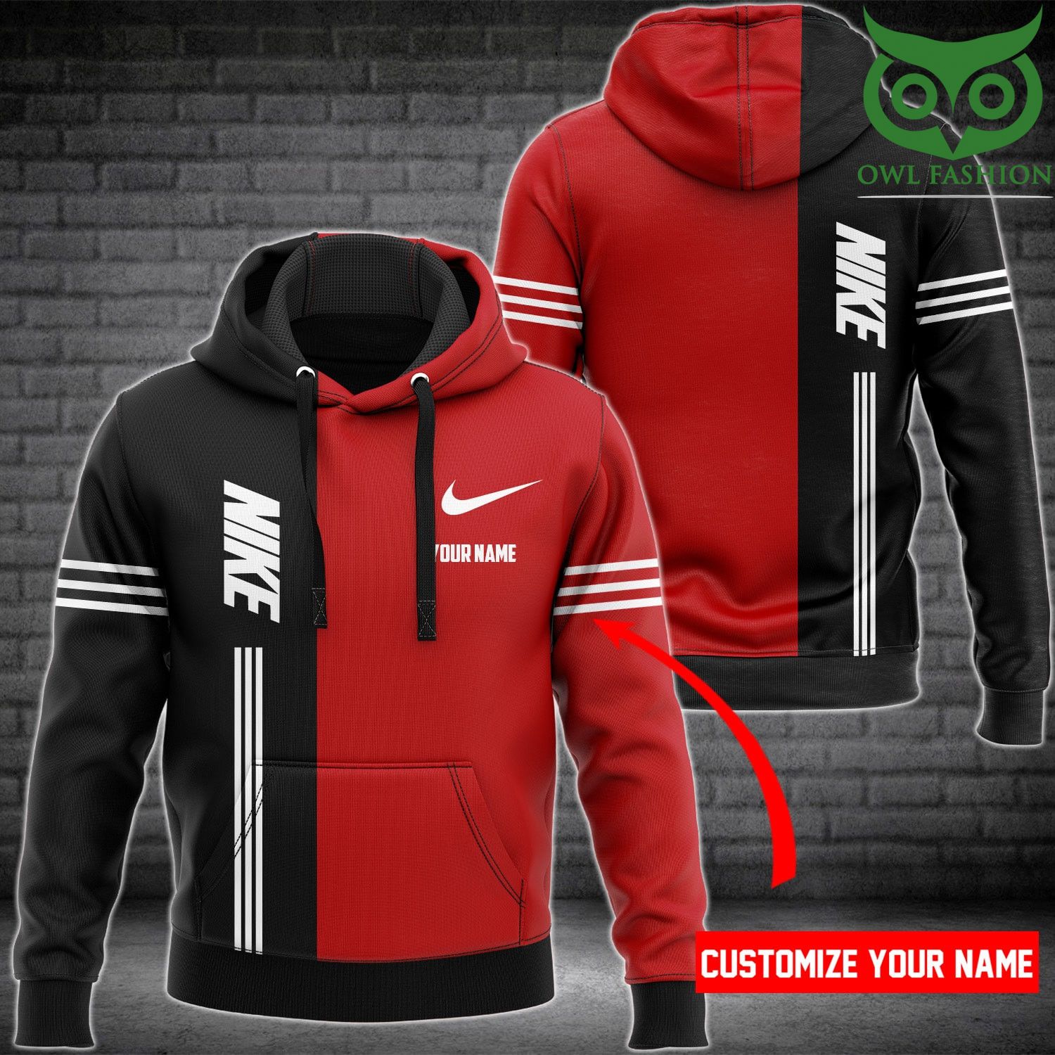 0Zy8ovGb 34 Personalized Nike red and black hoodies and sweatpants