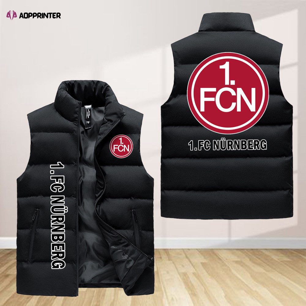 1 fc nurnberg sleeveless puffer jacket custom for fans spj0040