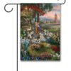 101 Dalmatians Thomas Kinkade Garden Disney Flag