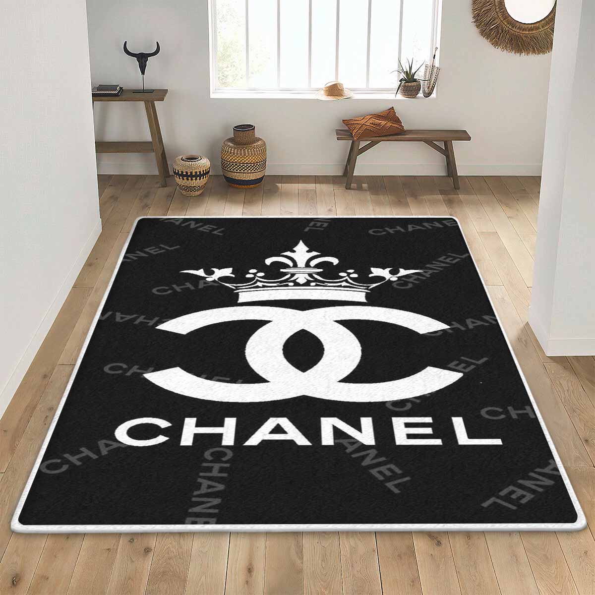 133201457415230873 132972359688685758 Chanel Queen Chanel Logo Area Rug