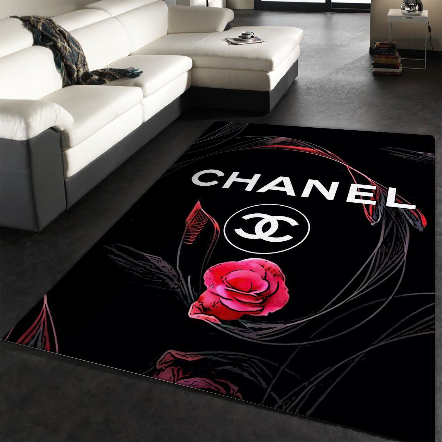 133201457990610518 132972360235680150 Chanel Logo Area Rug 46041119