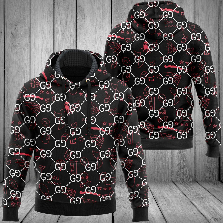 133254161010369908 gucci black unisex hoodie for men women luxury brand clothing clothes outfit 165 hdluxiwpjh