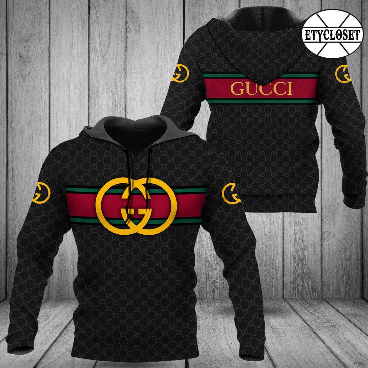 133254161104465064 gucci black unisex hoodie for men women luxury brand clothing clothes outfit 231 hdluxlgsfj