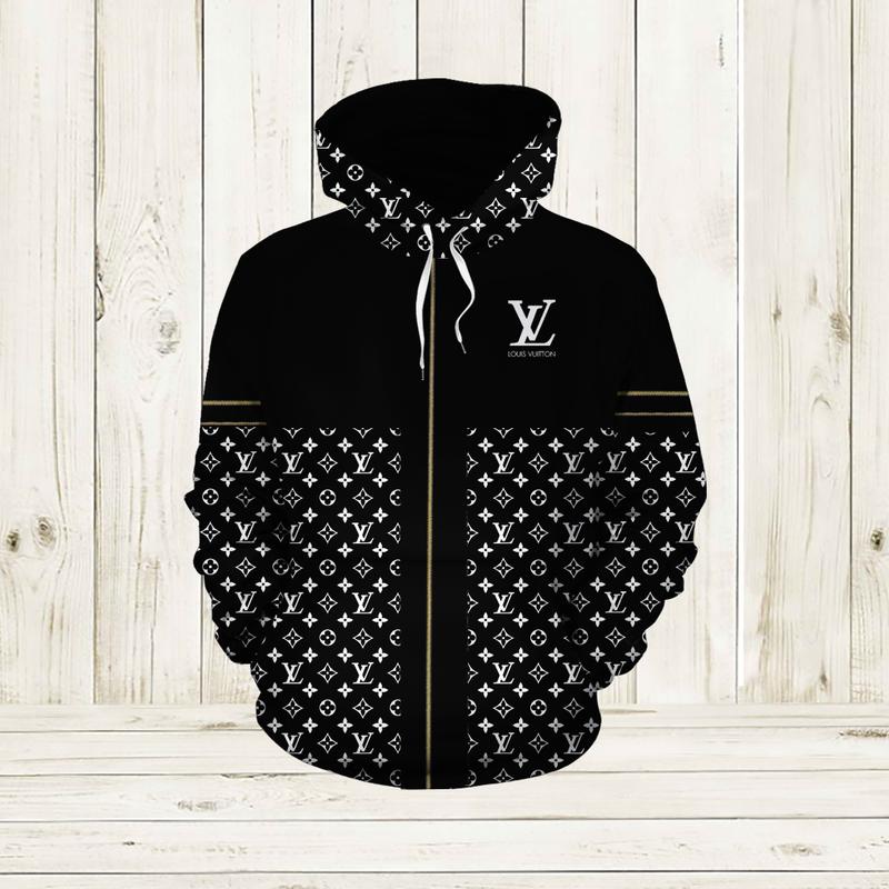 133254164710128537 louis vuitton black white unisex hoodie for men women luxury brand lv clothing clothes outfit 295 hdluxjilp8