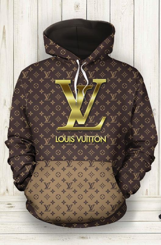 133254164993202148 louis vuitton brown unisex hoodie for men women luxury brand lv clothing clothes outfit 293 hdlux5yfjz