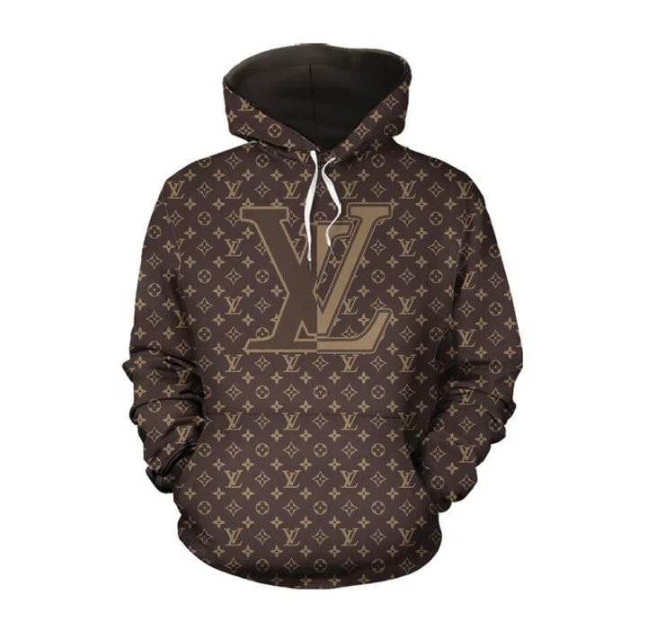 133254165676004975 louis vuitton monogram brown unisex hoodie for men women luxury brand lv clothing clothes outfit 351 hdluxahgs6