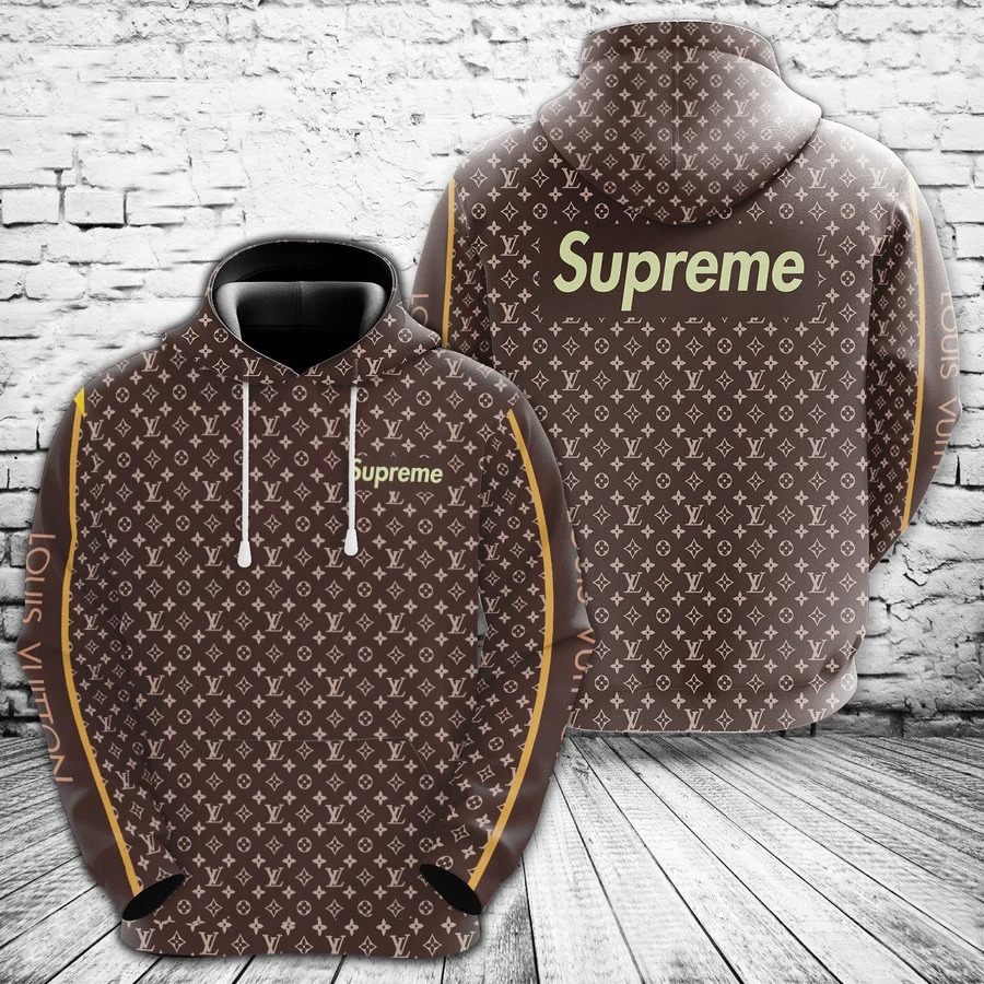 133254166066150720 louis vuitton supreme brown unisex hoodie for men women luxury brand lv clothing clothes outfit 330 hdluxv68og