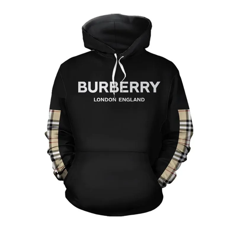 133256731245057888 buy burberry black unisex hoodie for men women luxury brand clothing clothes outfitvjkev