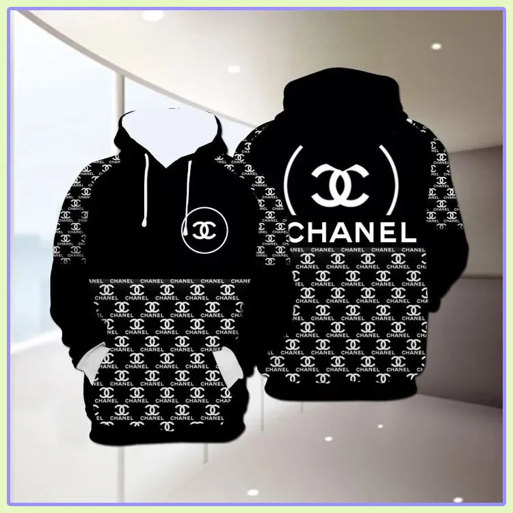 133256731315262873 buy chanel black unisex hoodie for men women luxury brand clothing clothes outfitukmao