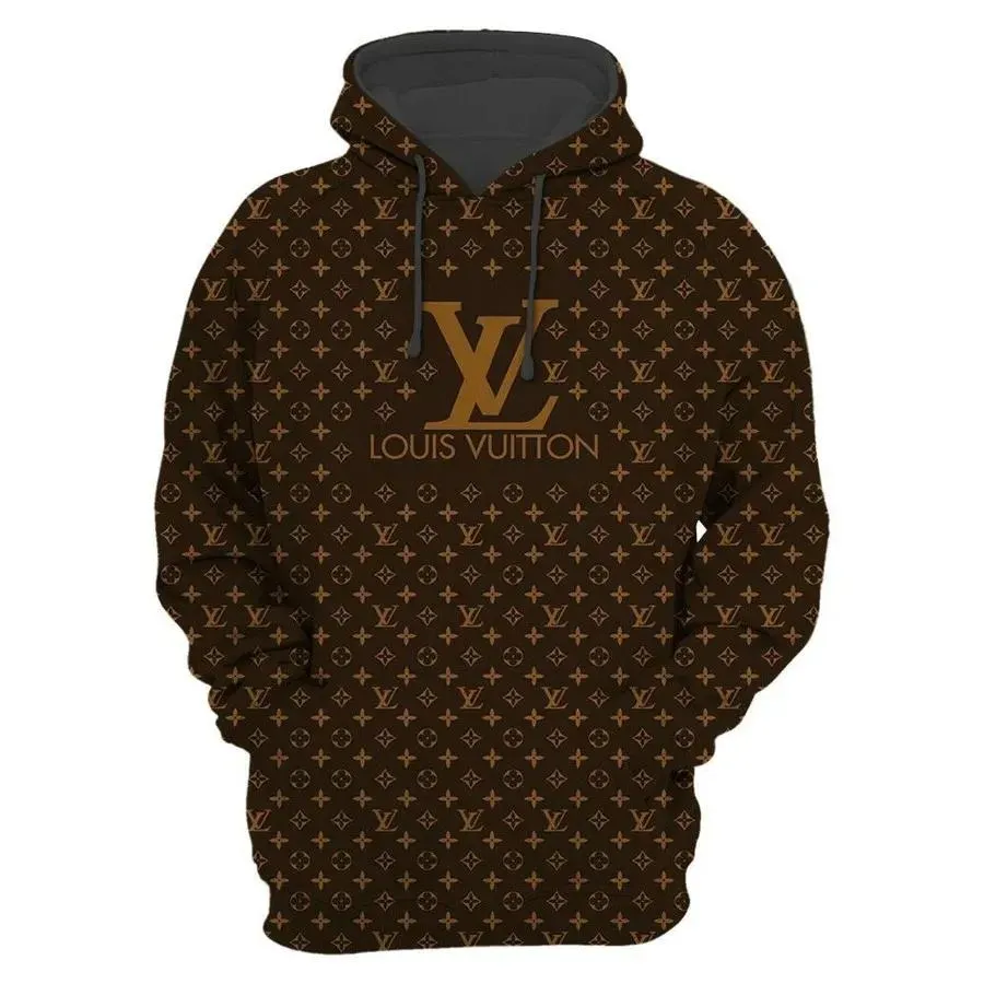 133256731520780857 buy fashion luxury brand lv louis vuitton brown monogram unisex hoodie for men womenmxzgr