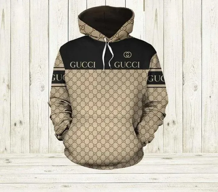 133256732277932071 buy gucci black brown unisex hoodie gucci logo hoodie for men womenkfmsz