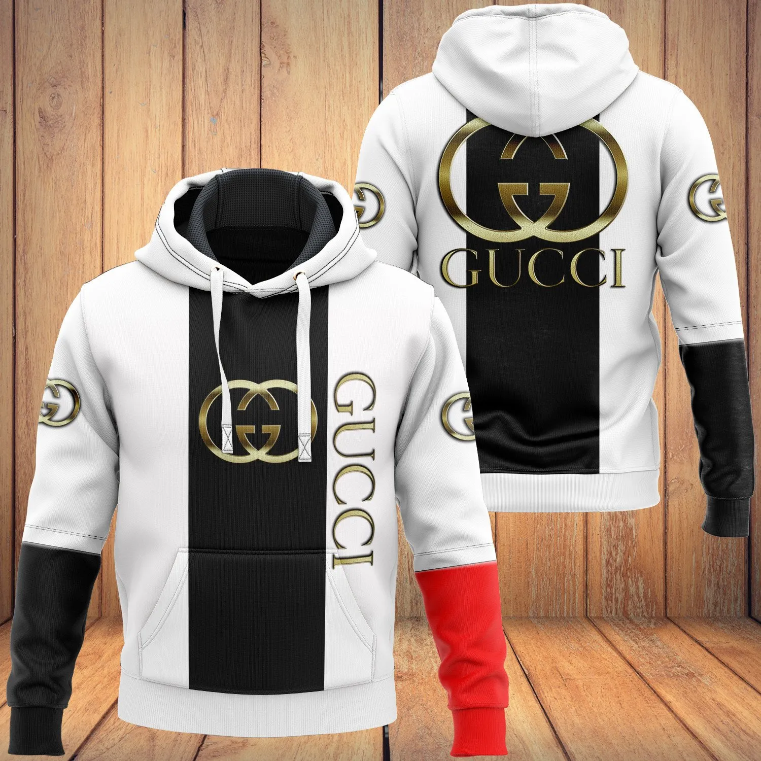 133256732498556972 buy gucci black white hoodie luxury brand clothing clothes outfit for mene8e4a