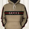 133256732604525855 buy gucci brown stripe unisex hoodie gucci logo hoodie for men womensw17w