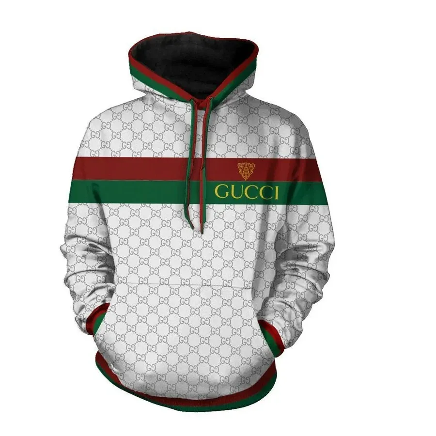 133256735001542263 buy gucci stripe white unisex hoodie for men women luxury brand clothing clothes outfitkjxth