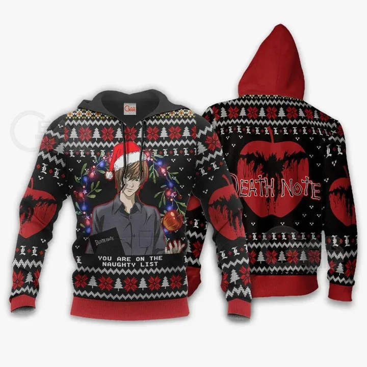 133256735469752222 buy light yagami ugly christmas sweater death note anime xmas gift va11kyg24