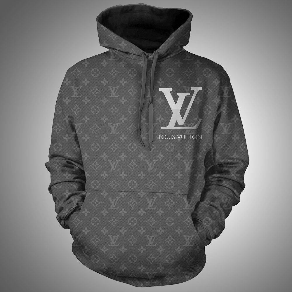 133256735761962878 buy louis vuitton grey hoodie luxury brand clothing clothes outfit for men womenbwki1