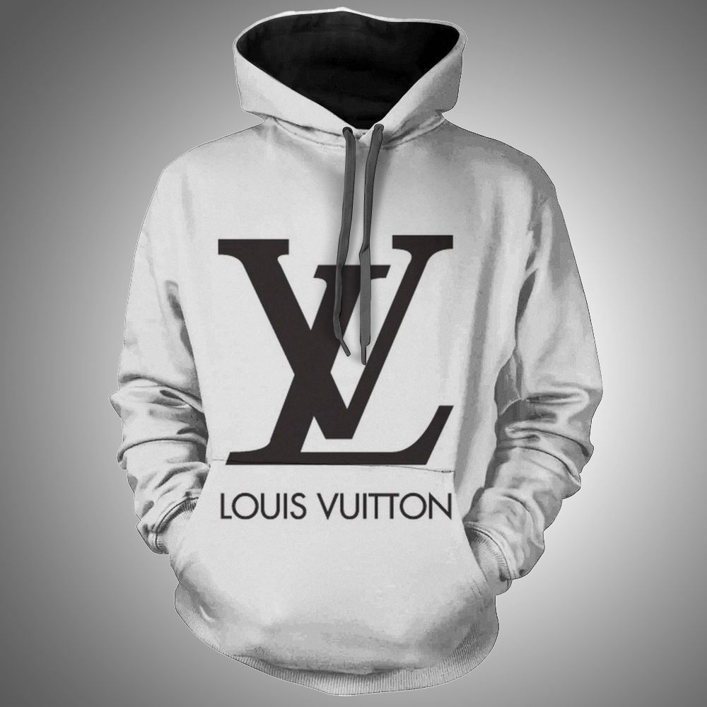 133256736348635663 buy louis vuitton white hoodie luxury brand clothing clothes outfit for men womenj5t8d