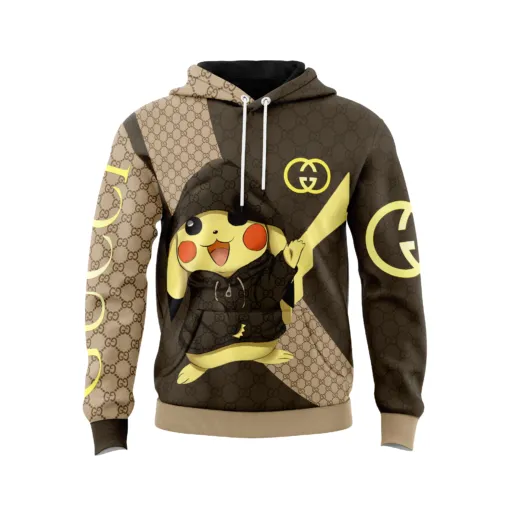 Gucci Pokemon Unisex Hoodie Outfit For Men Women Luxury Brand Clothing ...