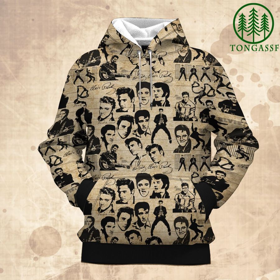 15 The King Elvis Presley vintage 3D Hoodie