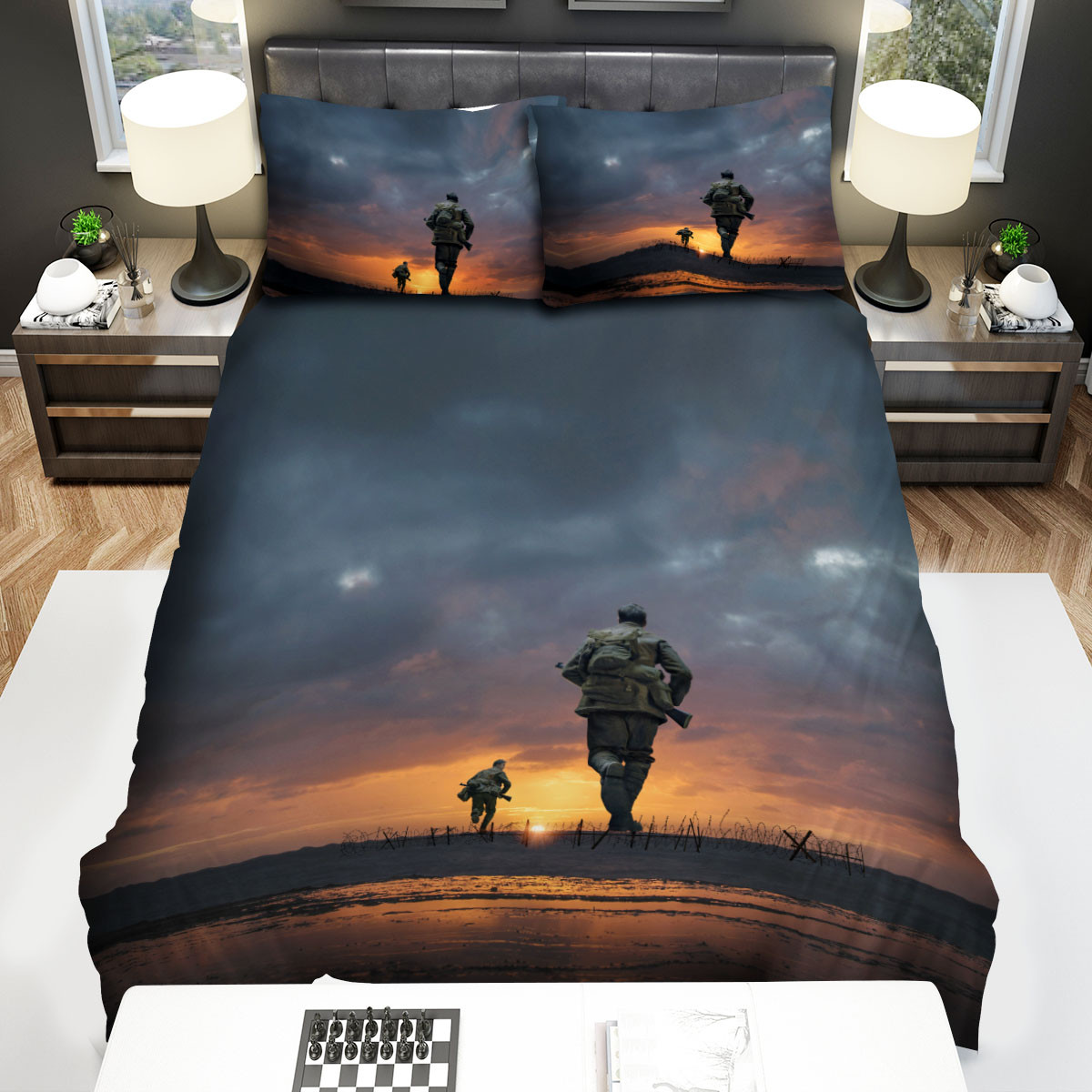 1917 schofield and blake at dawn bed sheets spread duvet cover bedding sets wlumi