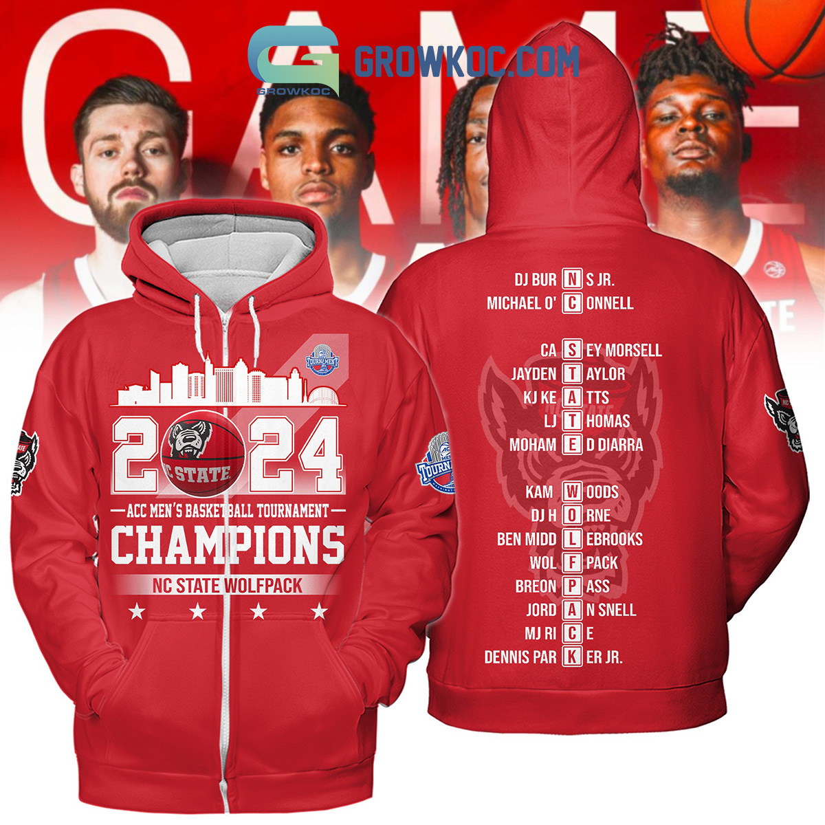 2024 ACC Mens Basketball Tournament Champions NC State Wolfpack Hoodie T Shirt2B1 wILoD