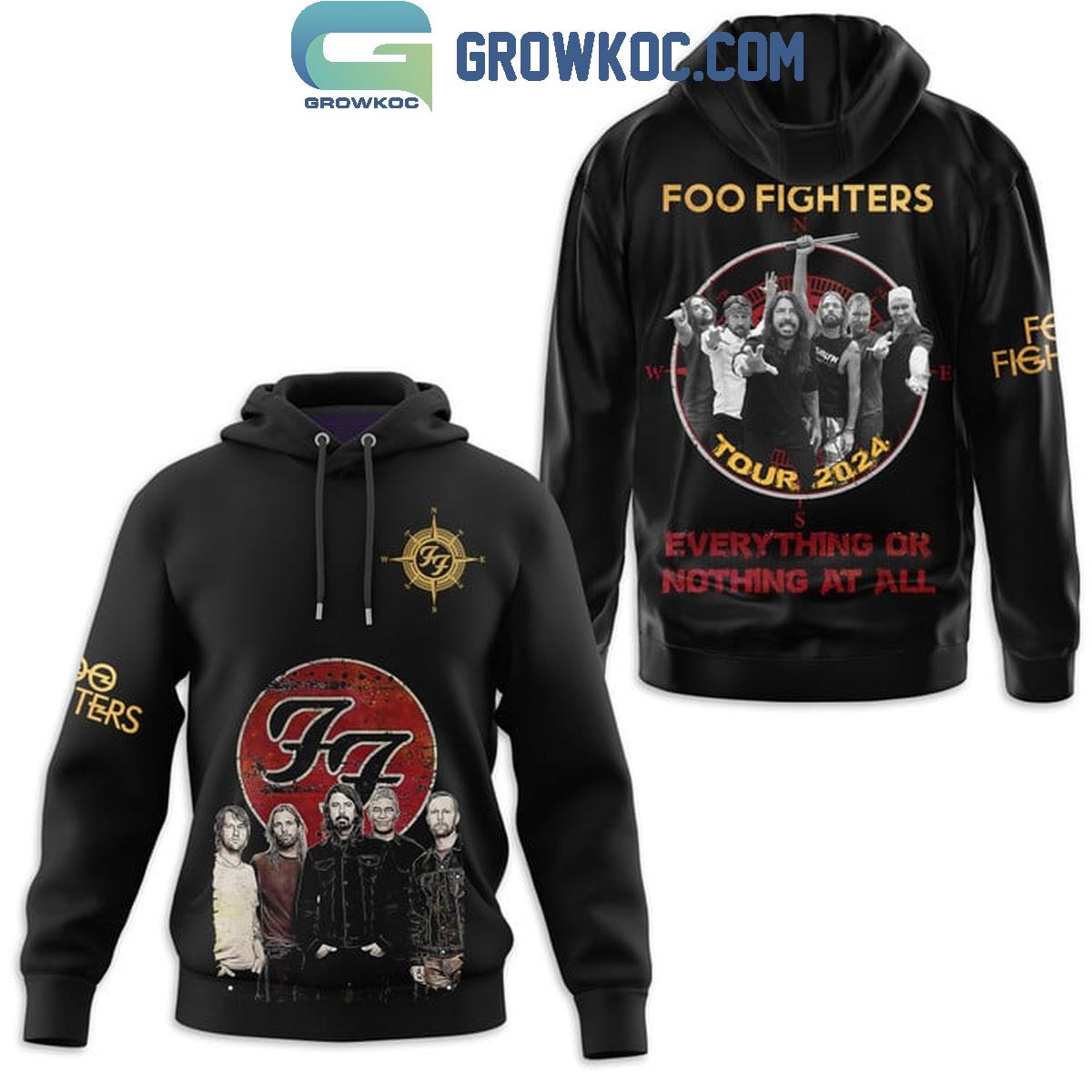 2024 Foo Fighters Everything Or Nothing At All Tour Fan Hoodie Shirts 1 b0rHF