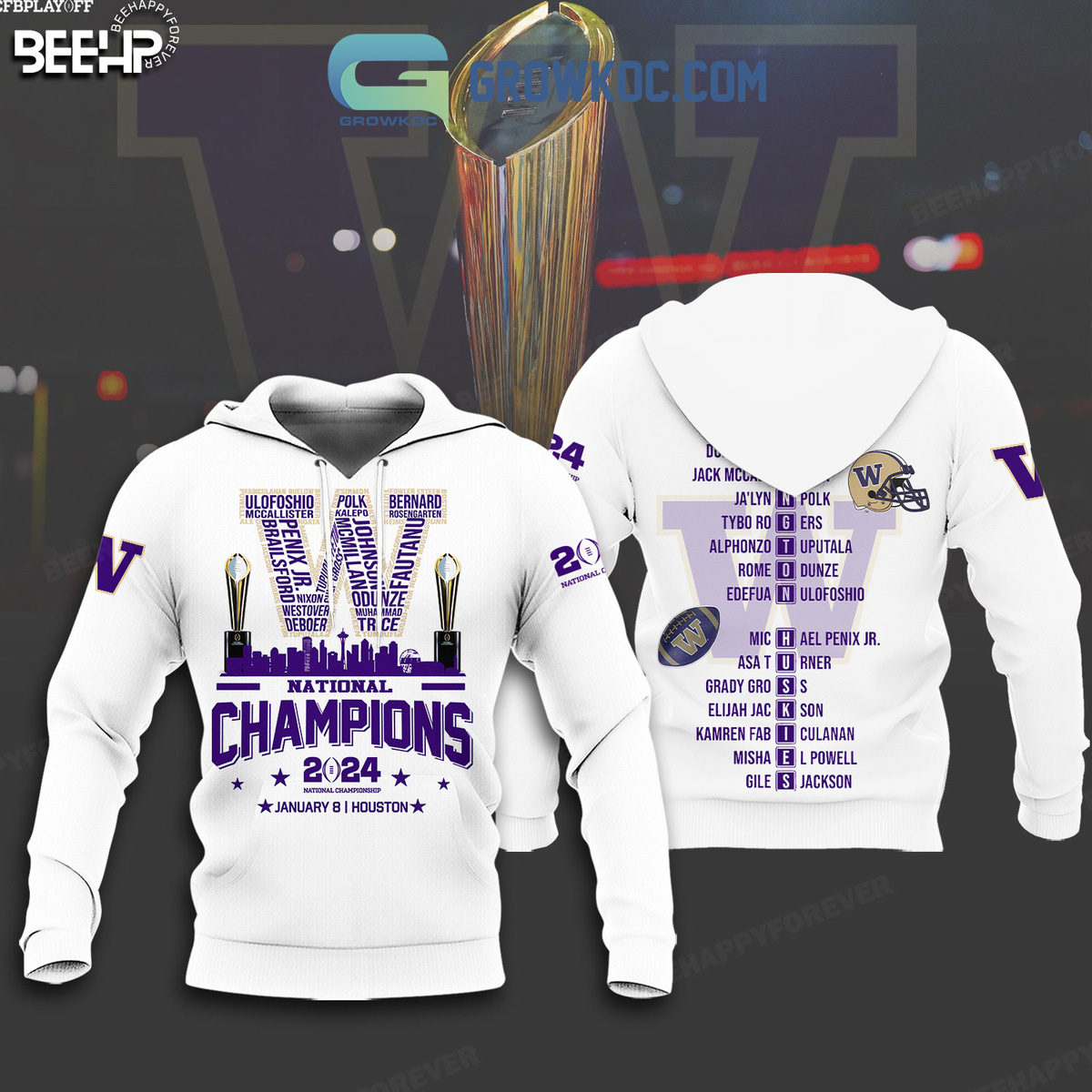 2024 National Champions Washington Huskies Hoodie T Shirt2B1 rQSG8