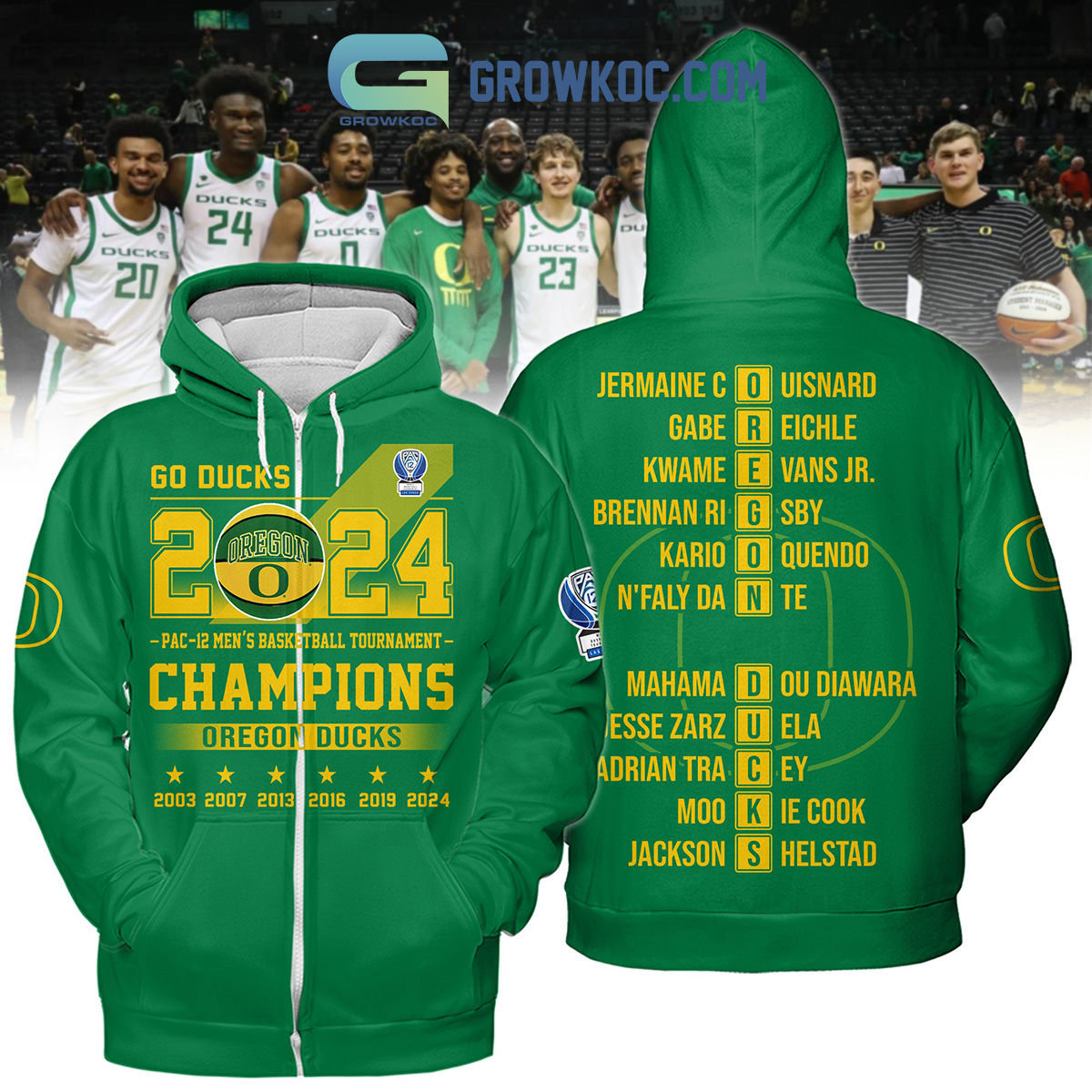 2024 Pac 12 Mens Basketball Champions Oregon Ducks Go Ducks Hoodie T Shirt2B1 yvKBL