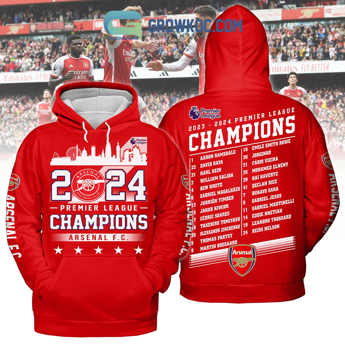 2024 Premier League Champions Arsenal FC Hoodie T Shirt2B1 KMxNj