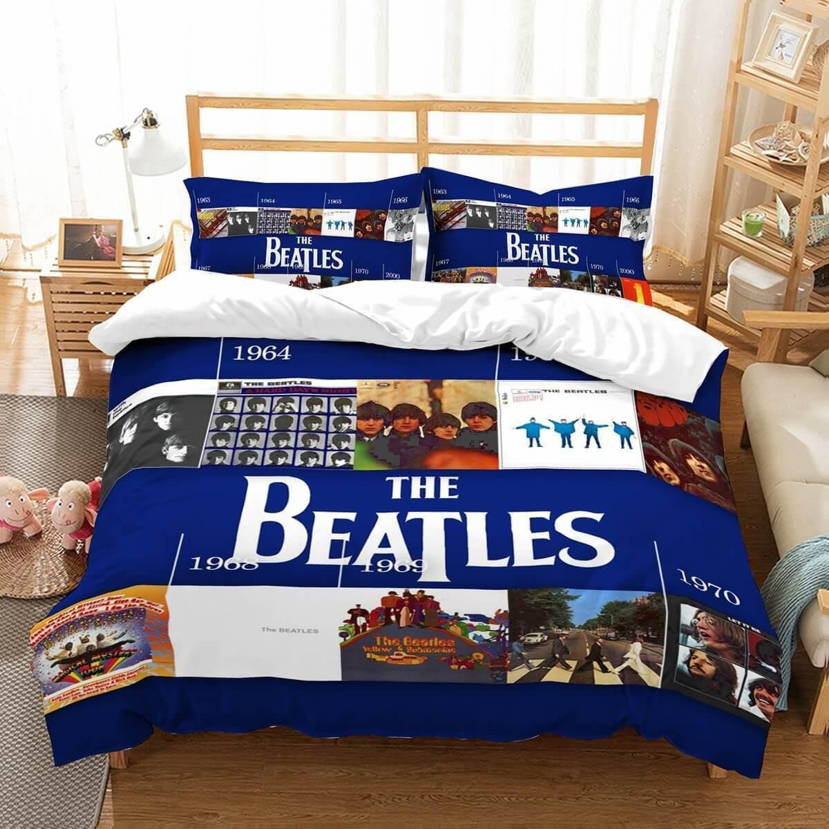 3d customize the beatles bedding set duvet cover set bedroomset bedlinen hmnxn