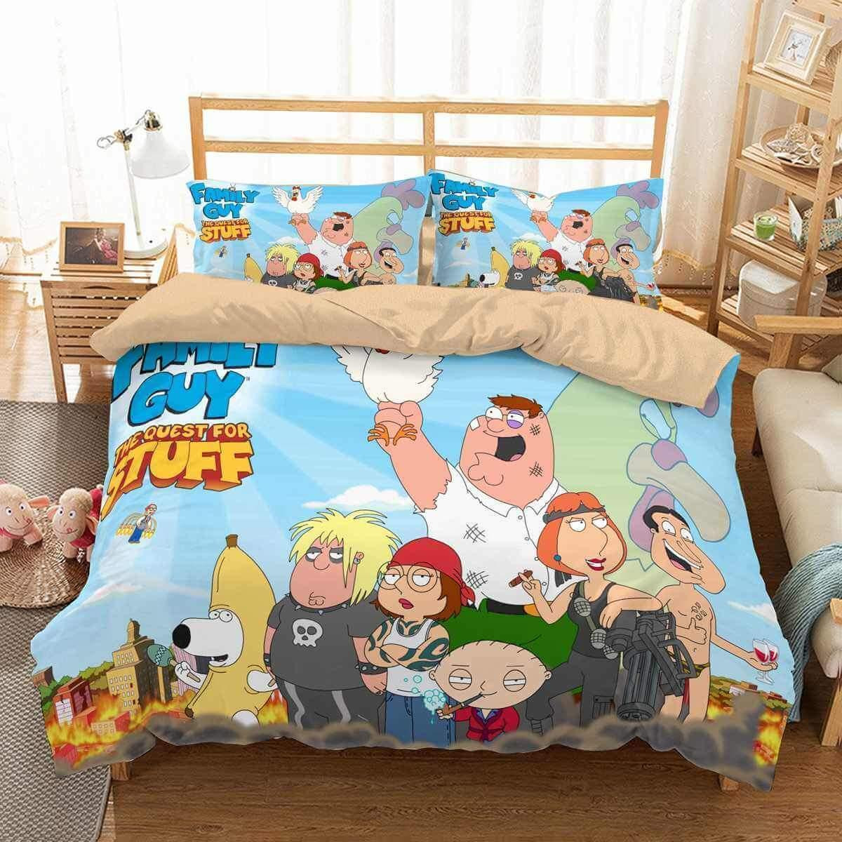 3d family guy duvet cover bedroom sets comfortable bedding sets 69xsz