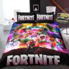 3d fortnite logo duvet cover bedroom sets comfortable bedding sets iawye