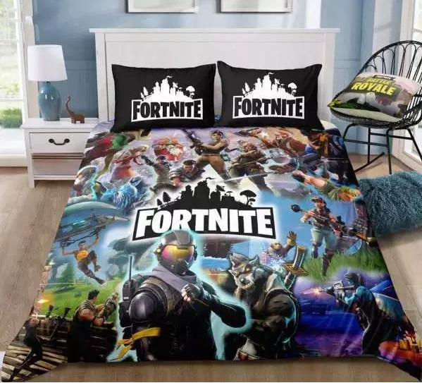 3d fortnite team duvet cover bedroom sets comfortable bedding sets zqluo