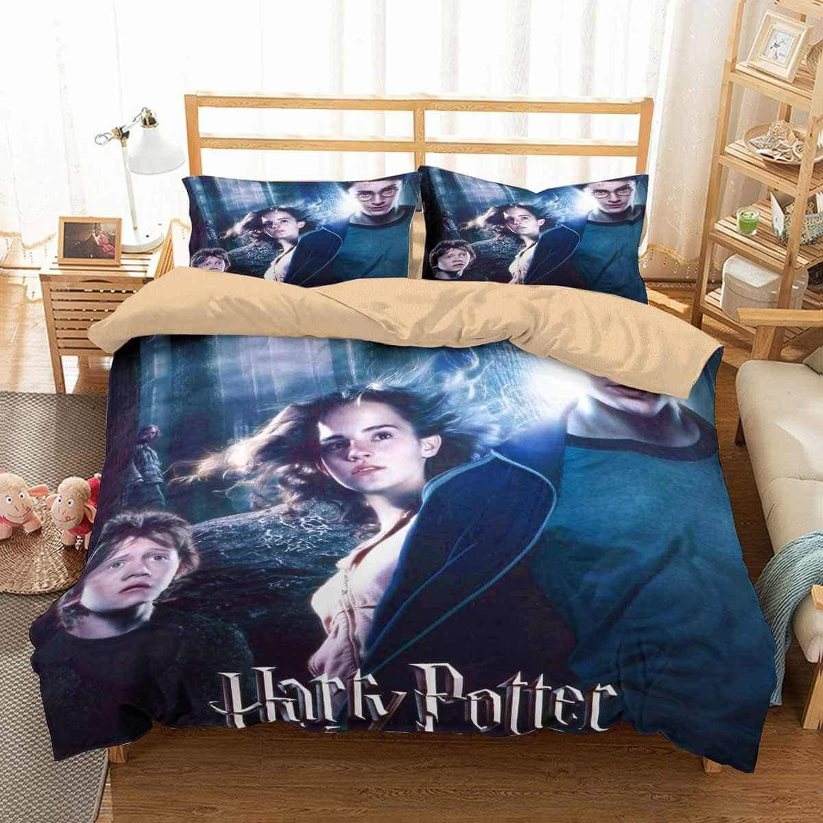 3d harry potter 1 duvet cover bedroom sets comfortable bedding sets lg5db