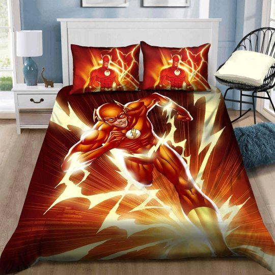 3d the flash barry allen painting duvet cover bedroom sets comfortable bedding sets kiux3