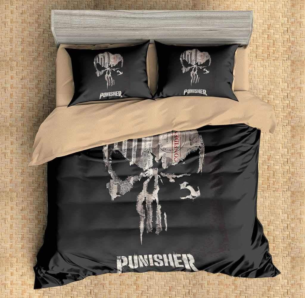 3d the punisher 1 duvet cover bedroom sets comfortable bedding sets hndm4