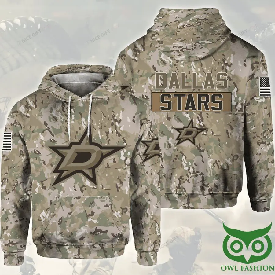 4hUlRhwW 302 NHL Dallas Stars Camouflage 3D Hoodie