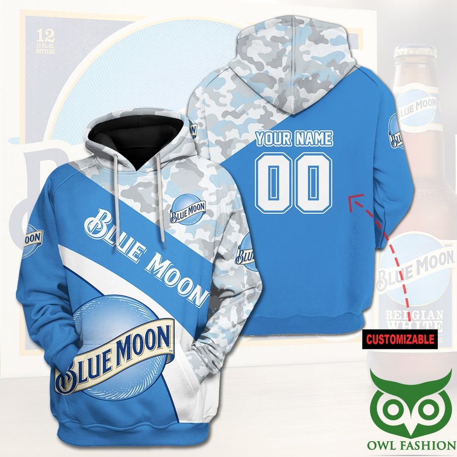 9JOXCj1g 7 Custom Name Number Blue Moon Beer Brand Hoodie