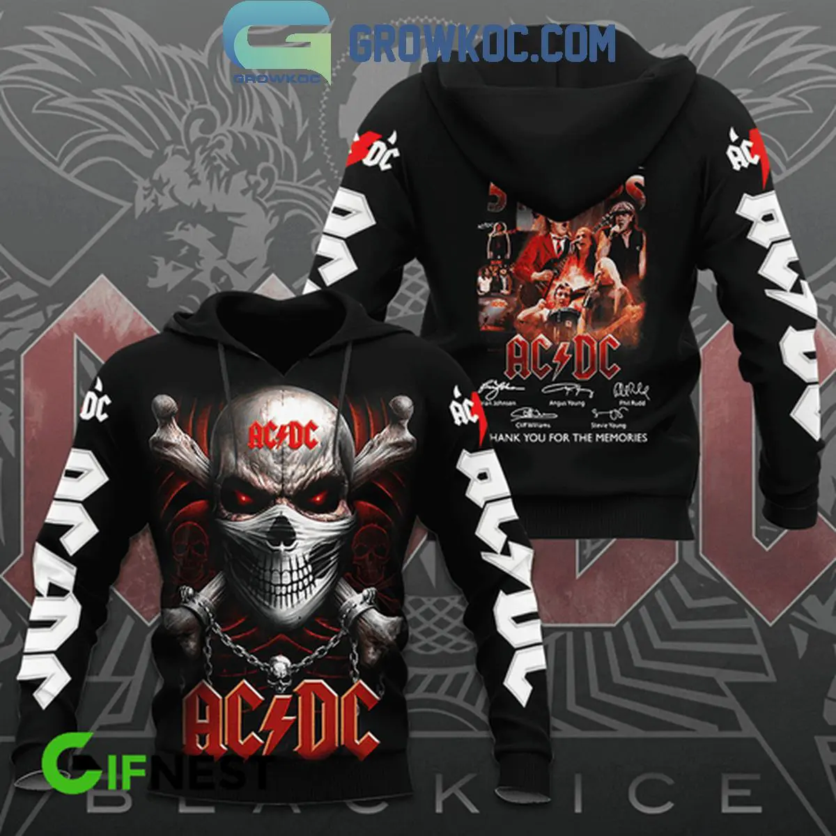 ACDC 51 Years Of The Memories 1973 2024 True Fan Hoodie Shirts 1 Psua2