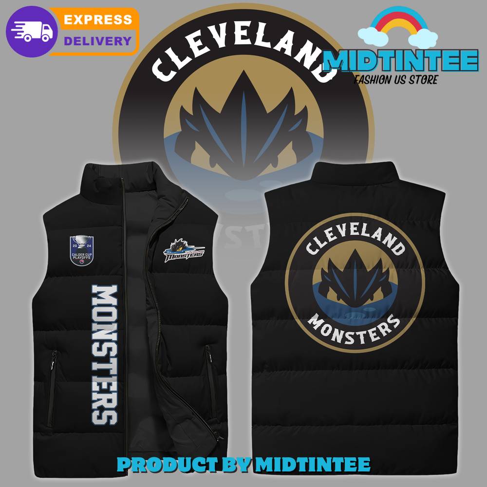 AHL Cleveland Monsters Sleeveless Puffer Jacket 1