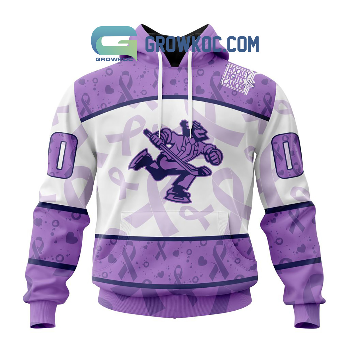 Abbotsford Canucks Fight Cancer Lavender Personalized Hoodie Shirts2B1 WMw28