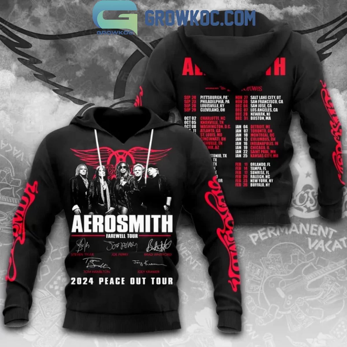 Aerosmith Peace Out Tour 2024 The Farewell Hoodie Shirt 1 0BB7v