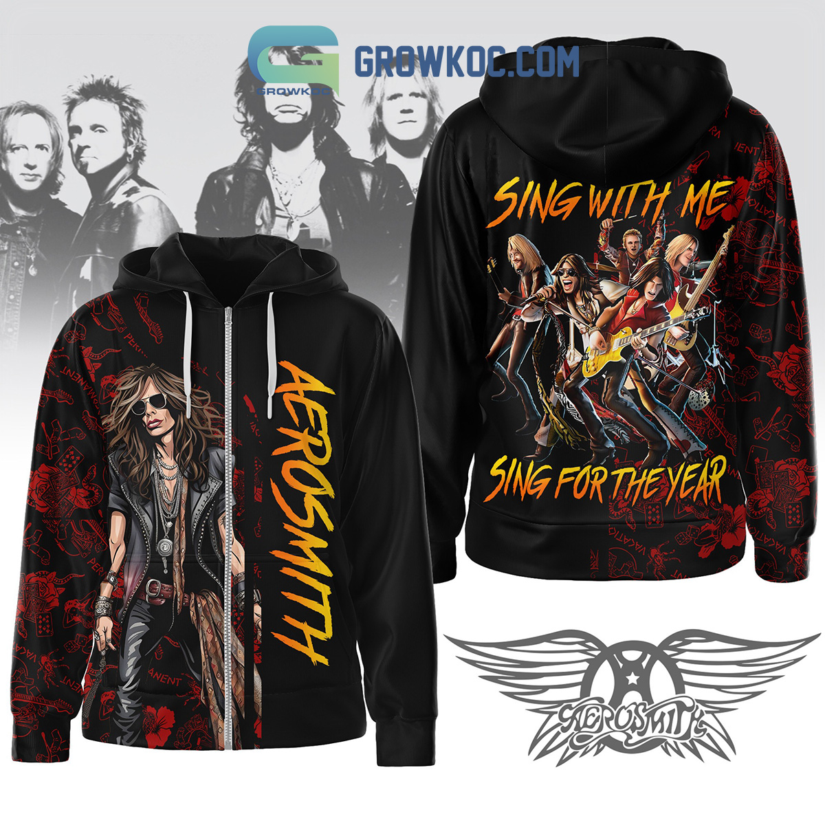 Aerosmith Sing With Me Sing For The Year Hoodie T Shirt2B1 Iqwg7