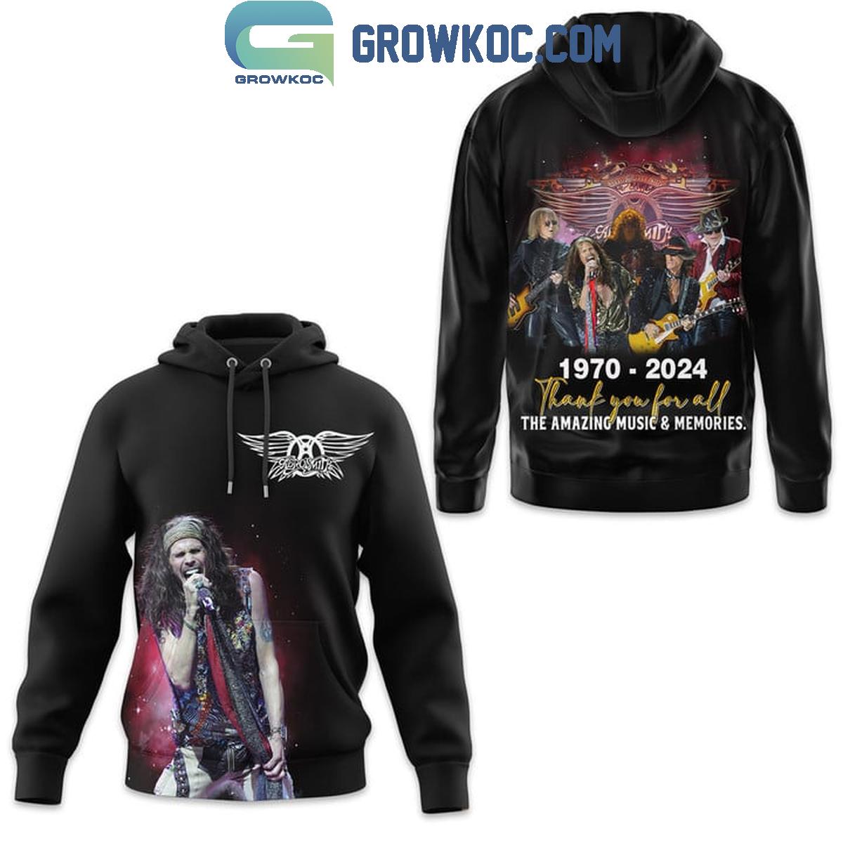 Aerosmith Steven Tyler 1970 2024 The Amazing Music And Memories Hoodie Shirts 1 mQDEH