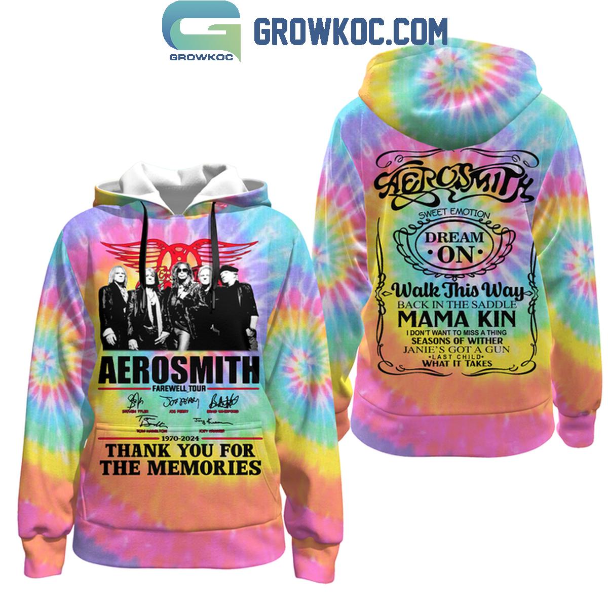 Aerosmith Walk This Way Thank You For The Memories Hoodie T Shirt 1 JYNky