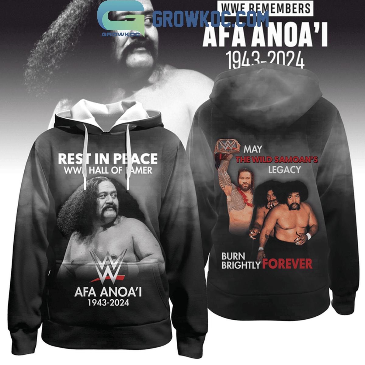 Afa Anoa i 1943 2024 Rest In Peace WWE Hall Of Fame Hoodie T Shirt 1 lUbbP