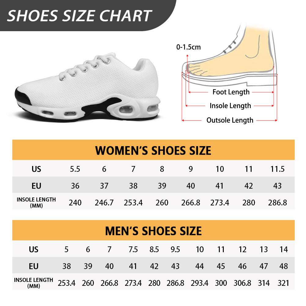 Air Cushion Shoes Size Chart