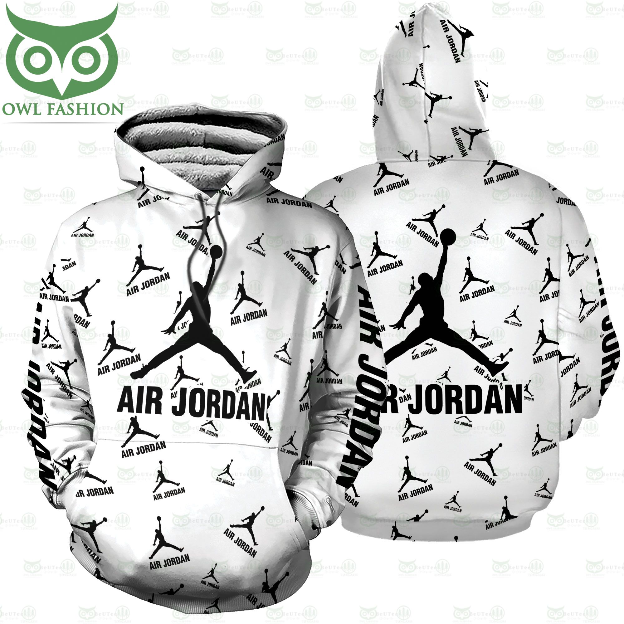 Air Jordan Red White Hoodie and pant