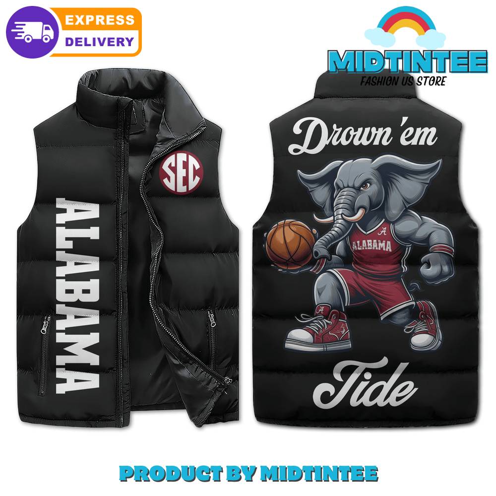 Alabama Crimson Tide NCAA Drownem Tide Cotton Vest 1